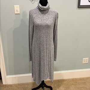 Mossimo Supply Co. Heather Gray Long Sleeve Sweater Dress